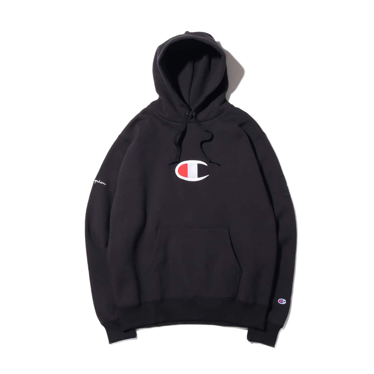 Champion x ATMOS LAB P/O HOODED SWEATSHIRT ブラック 19FW-S