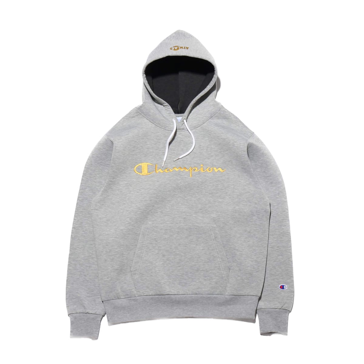 Champion x ATMOS LAB WRAP AIR P/O HOODED SWEATSHIRT オックスフォードグレー 20SS-S_photo_large