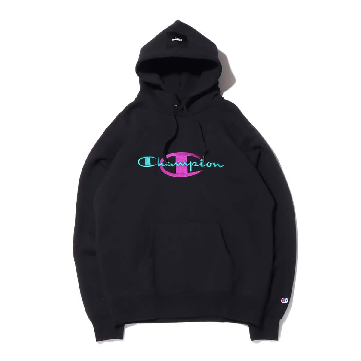 Champion x ATMOS LAB P/O HOODED SWEATSHIRT BLACK