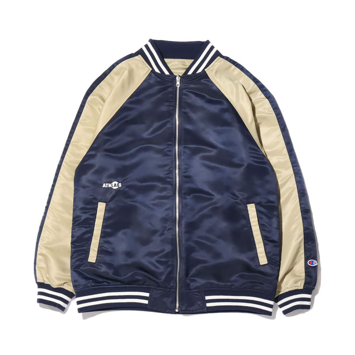 Champion x ATMOS LAB REVERSIBLE JACKET NAVY