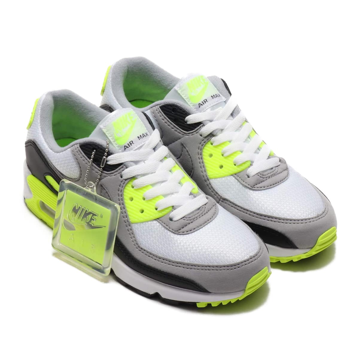 NIKE W AIR MAX 90 WHITE/PARTICLE GREY-VOLT-BLACK 20SP-S_photo_large