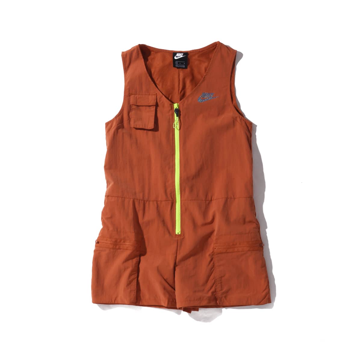 NIKE AS W NSW ICN CLSH ROMPER DESERT ORANGE/LEMON VENOM 20SU-I_photo_large