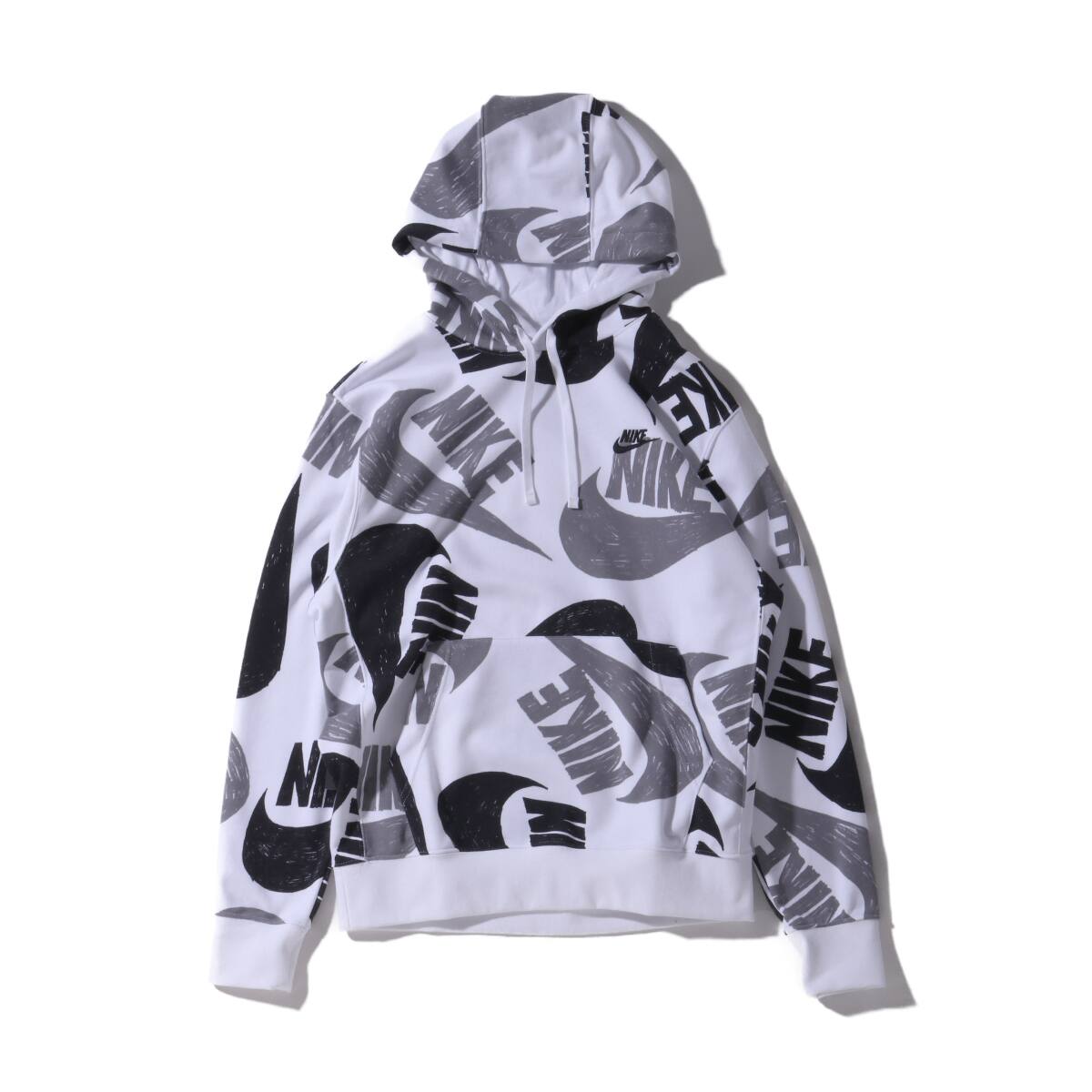 NIKE AS M NSW CLUB HOODIE PO FTAOP1 BLACK/WHITE/BLACK 20SU-I_photo_large