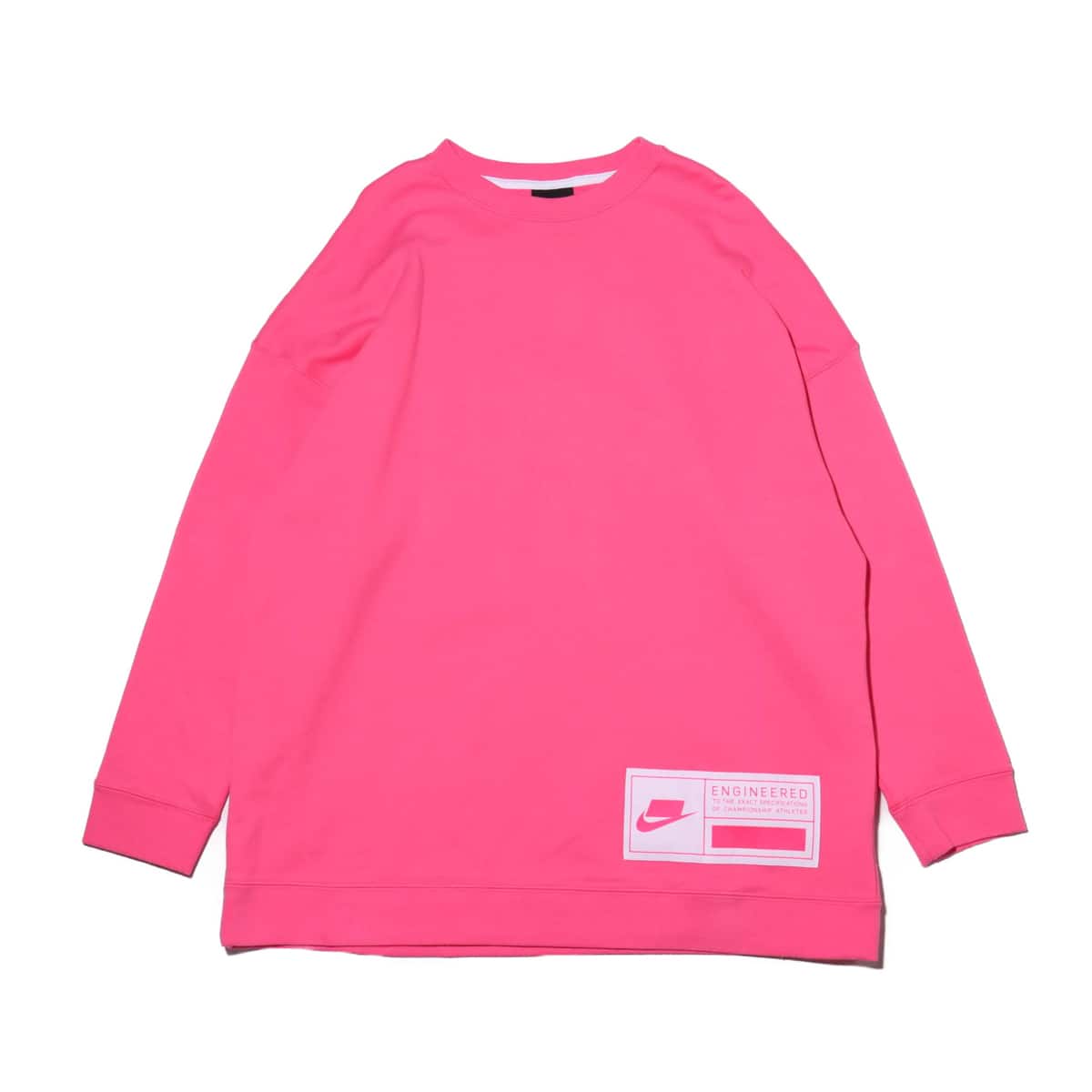 NIKE AS W NSW NSW FLC CREW OVERSIZE PINKSICLE/WHITE/HYPER PINK 20SP-S_photo_large