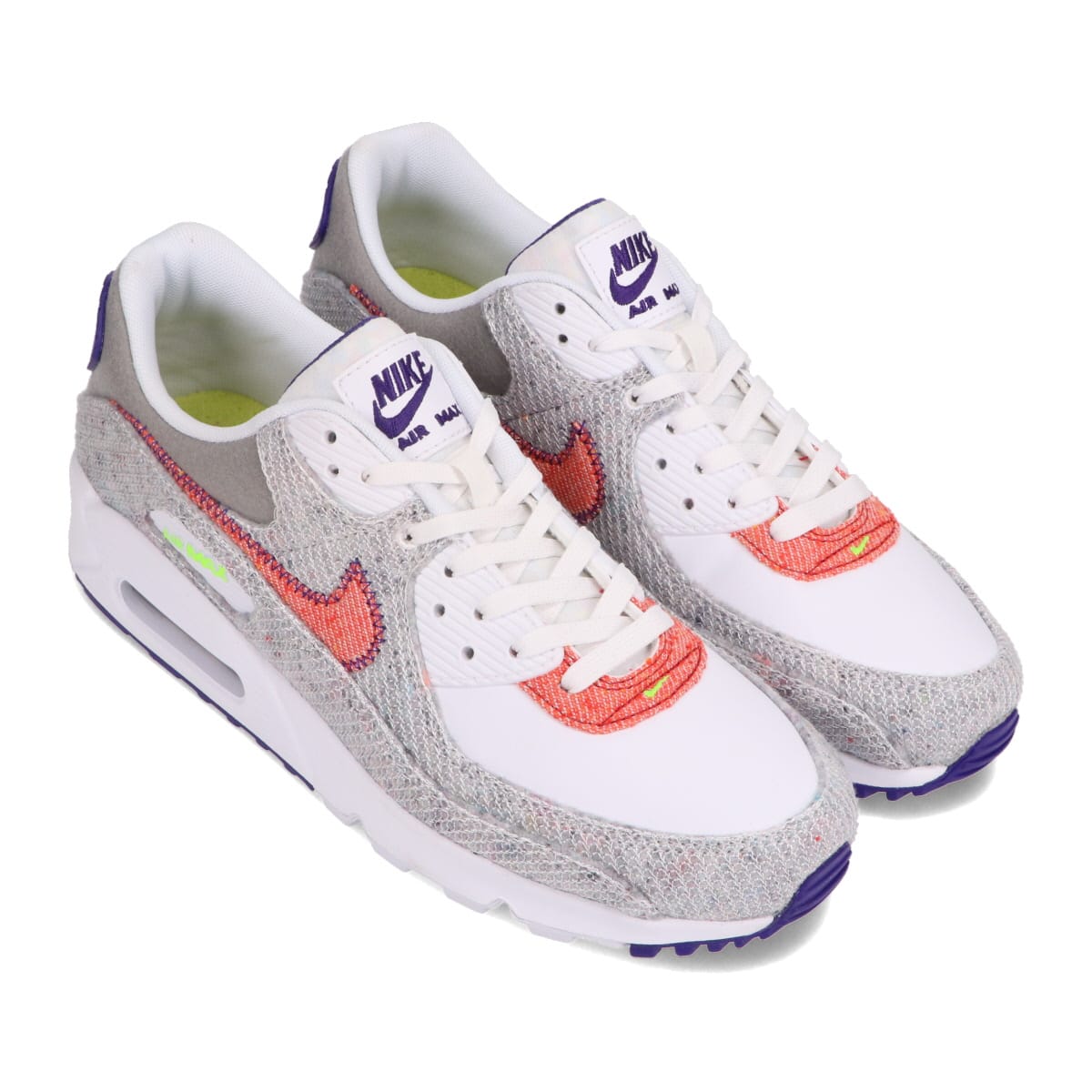 NIKE AIR MAX 90 WHITE/ELECTRIC GREEN-COURT PURPLE 20HO-I_photo_large