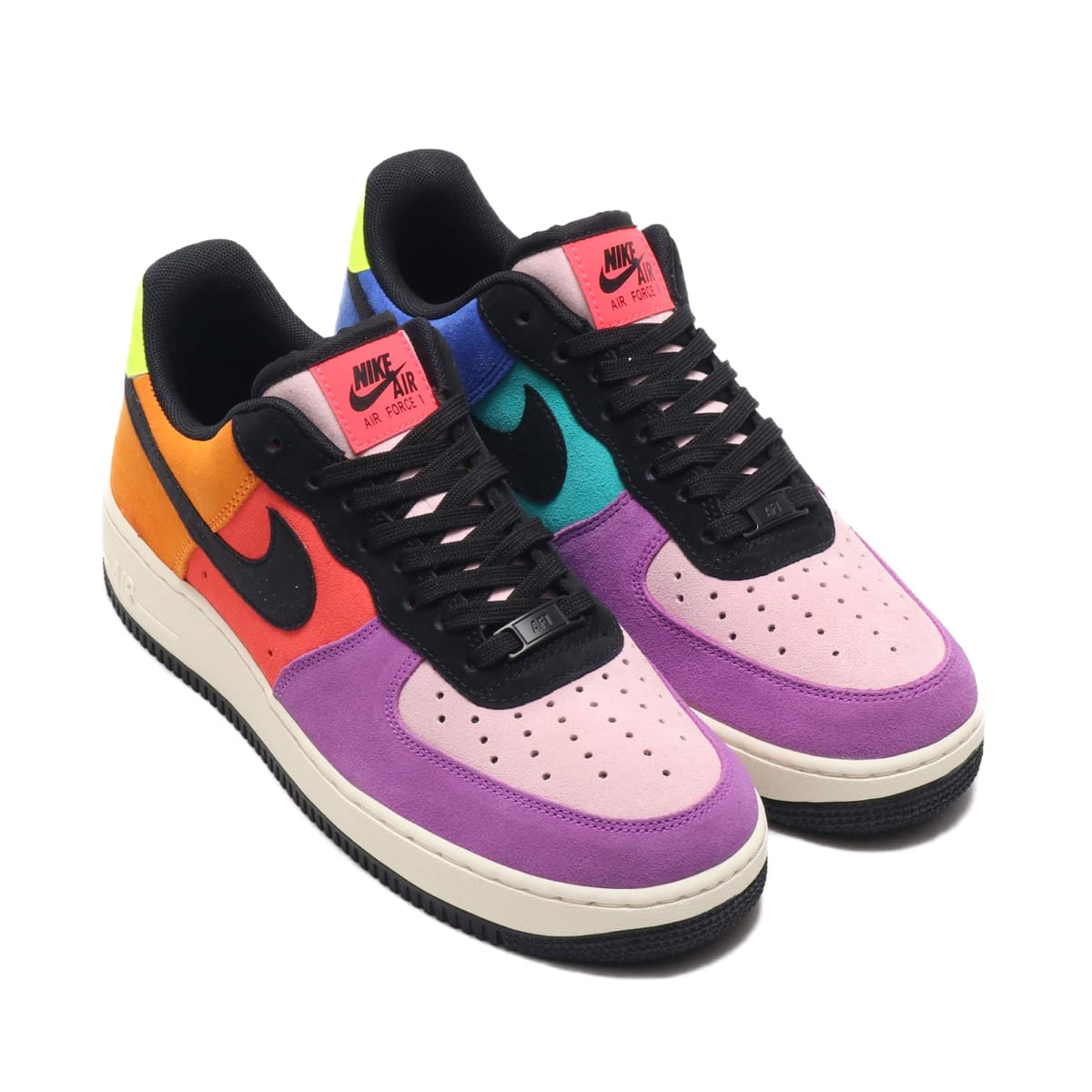 air force 1 lv8 black and pink