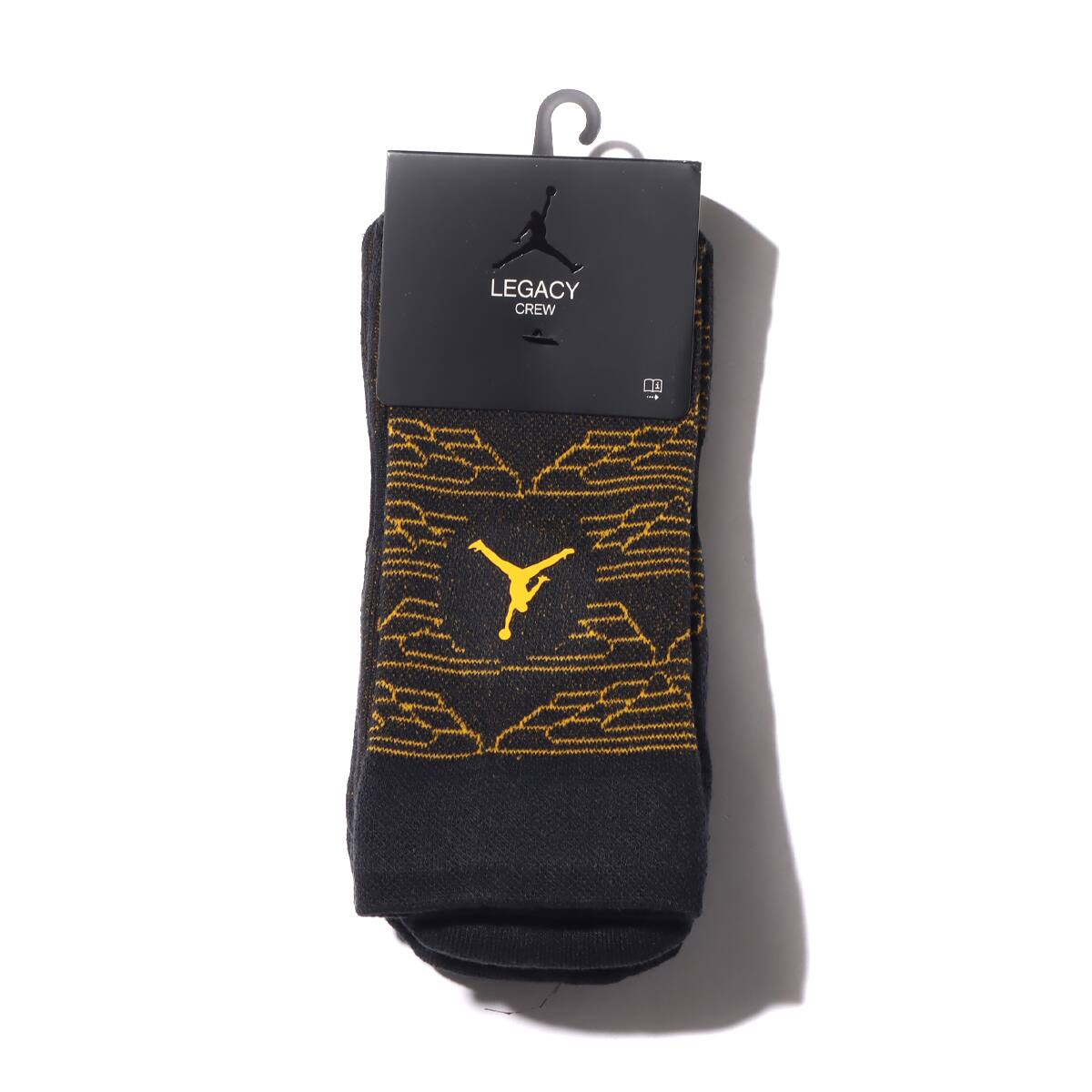 JORDAN BRAND U J LEGACY CREW 2PR AOK BLACK/UNIVERSITY GOLD 21SU-Iのメイン画像