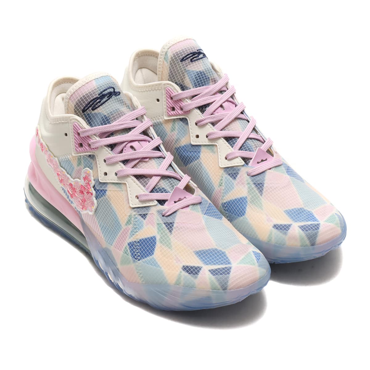 NIKE LEBRON XVIII LOW PALE IVORY/LT ARCTIC PINK-LECHE BLUE 21SU-S_photo_large