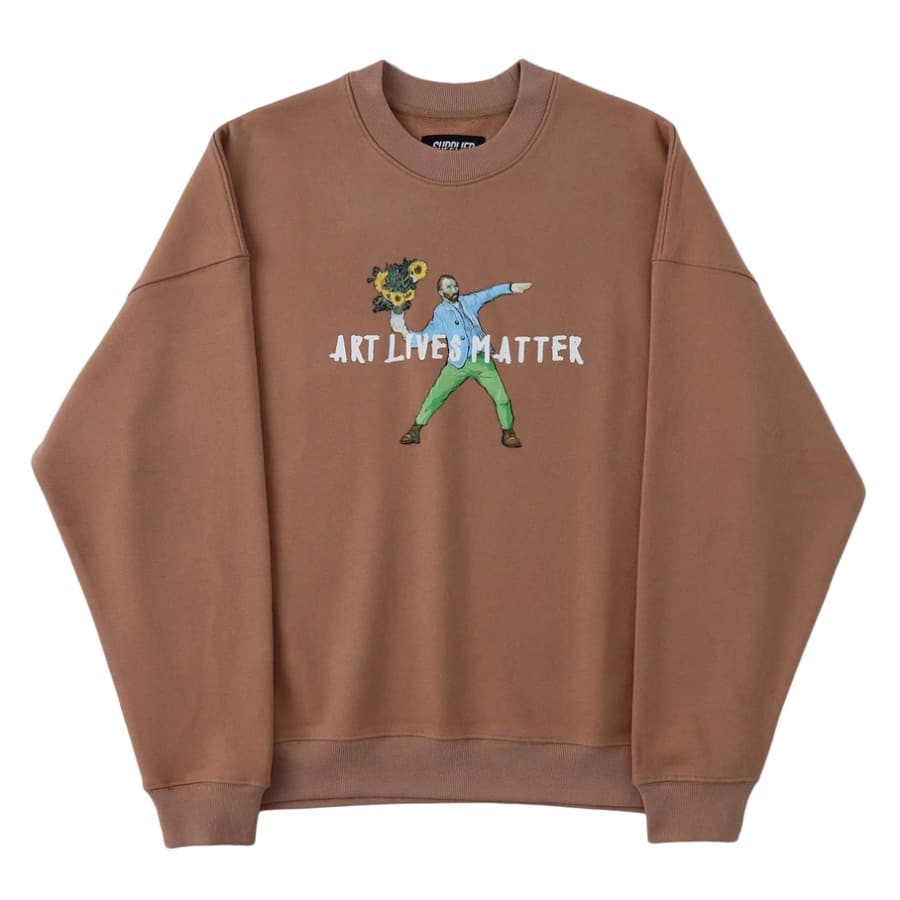 SUPPLIER ART LIVES MATTER CREW SWEAT BROWN 20HO-I_photo_large