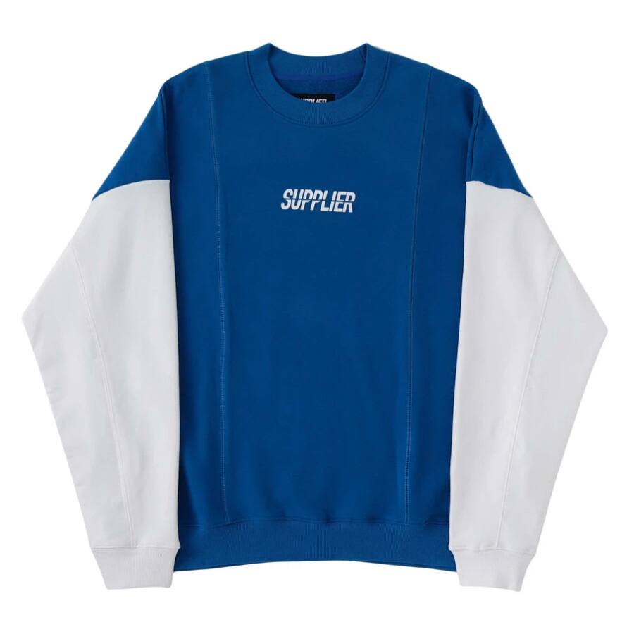 SUPPLIER BICOLOR LOGO CREW SWEAT BLUE 20HO-I_photo_large