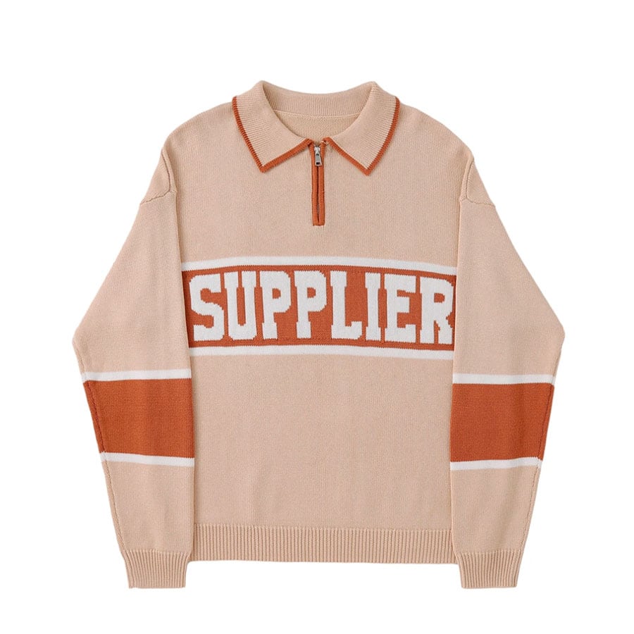 SUPPLIER COLLEGE LOGO KNIT BROWN 20HO-I_photo_large