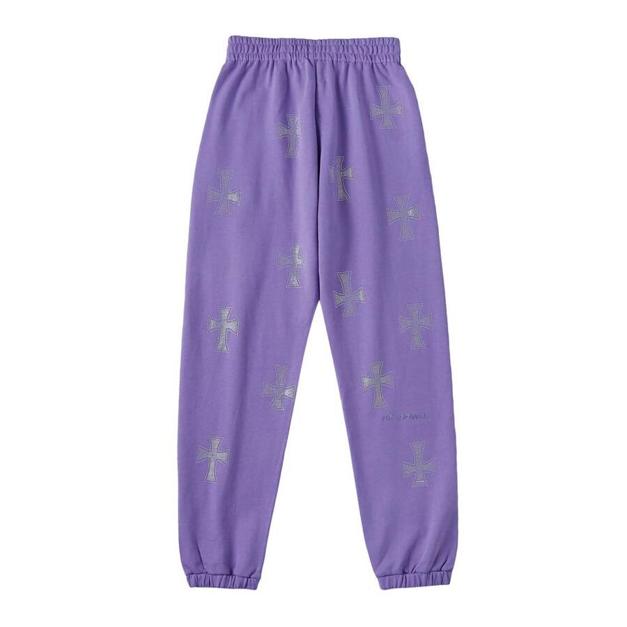 UNKNOWN PURPLE CROSS RHINESTONE JOGGER PURPLE 20HO-I_photo_large