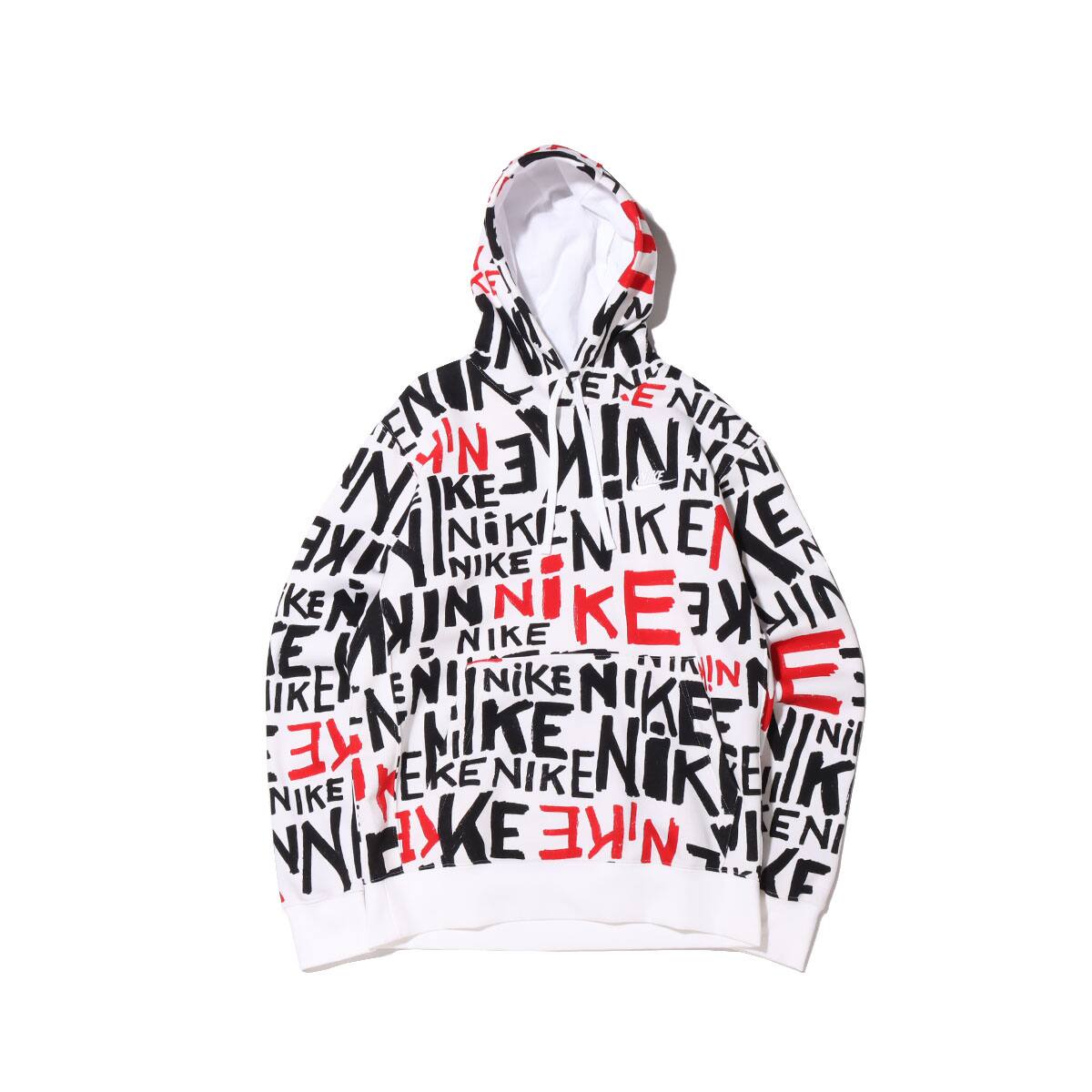 Nike As M Nsw Club Po Hoodie Hoa University Red White White 21sp I