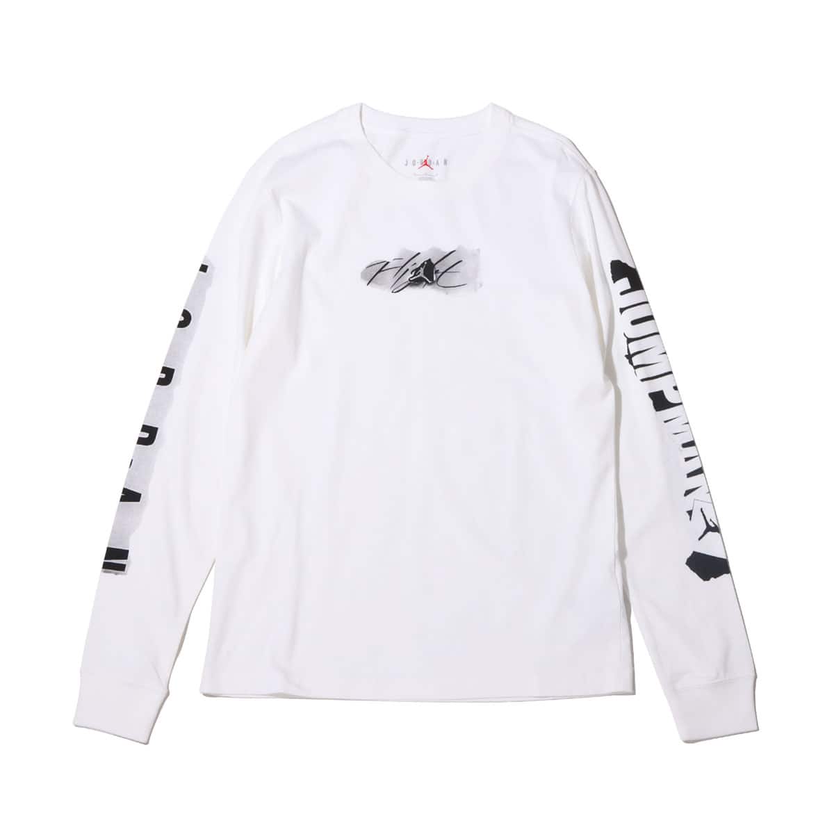 JORDAN BRAND AS M J BRAND JM FLT LS CREW WHITE/BLACK 21FA-Iのメイン画像