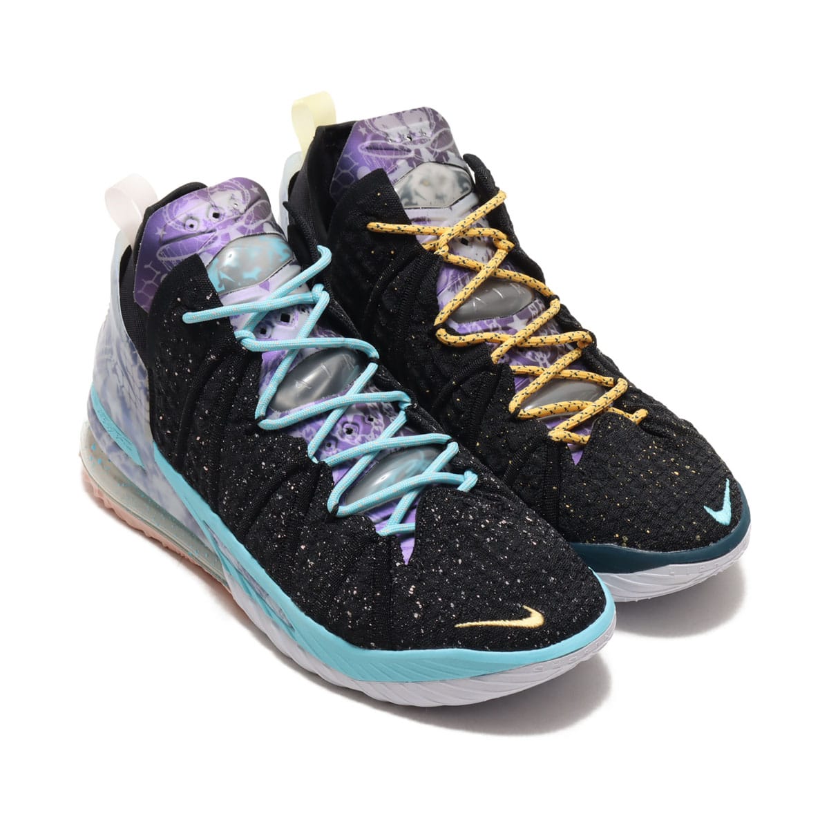 NIKE LEBRON XVIII BLACK/BLEACHED AQUA-TOPAZ GOLD 20HO-S_photo_large