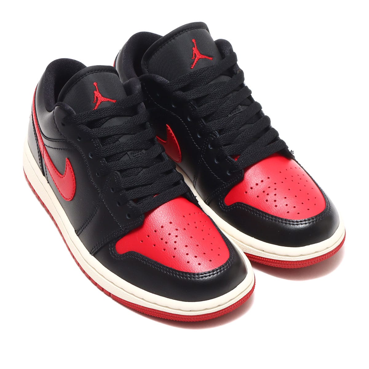 JORDAN BRAND WMNS AIR JORDAN 1 LOW BLACK/GYM RED-SAIL 23SU-I