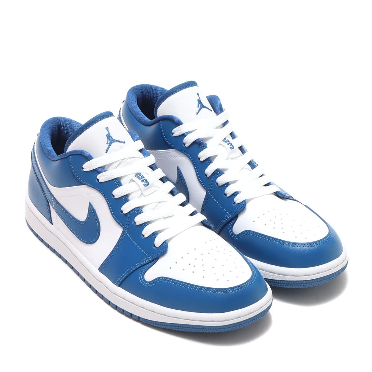 JORDAN BRAND WMNS AIR JORDAN 1 LOW WHITE/DK MARINA BLUE-WHITE 22SU-I