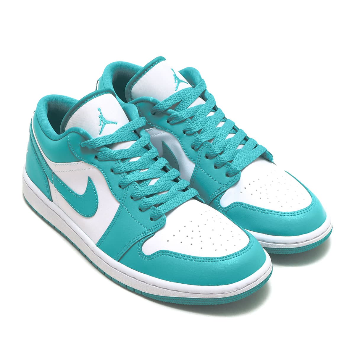 JORDAN BRAND WMNS AIR JORDAN 1 LOW WHITE/NEW EMERALD-WHITE 22FA-I靴/シューズ