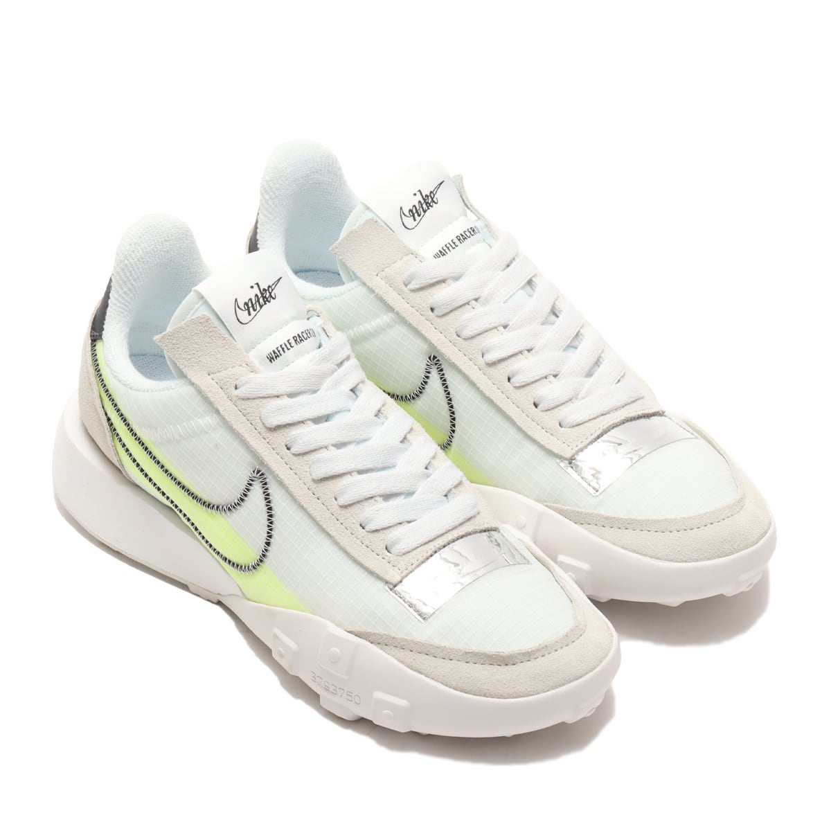 NIKE W WAFFLE RACER 2X SUMMIT WHITE/BLACK-VOLT-CHROME 21SP-I