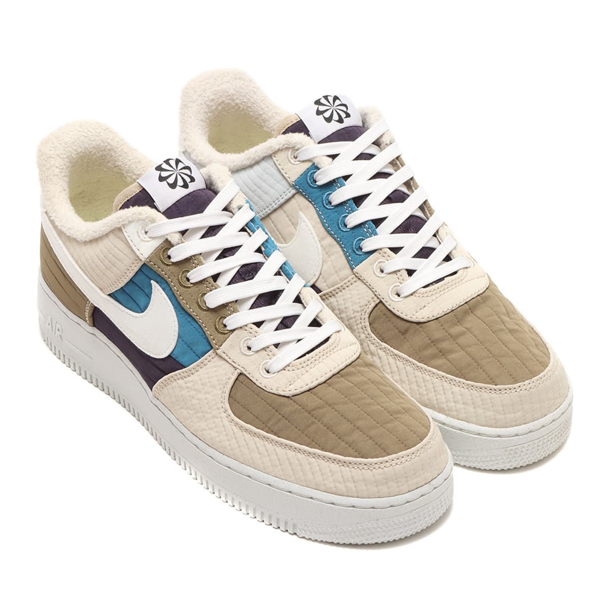 NIKE AIR FORCE '07 LX NN BROWN KELP/SAIL-RATTAN-CAVE PURPLE 21HO-I