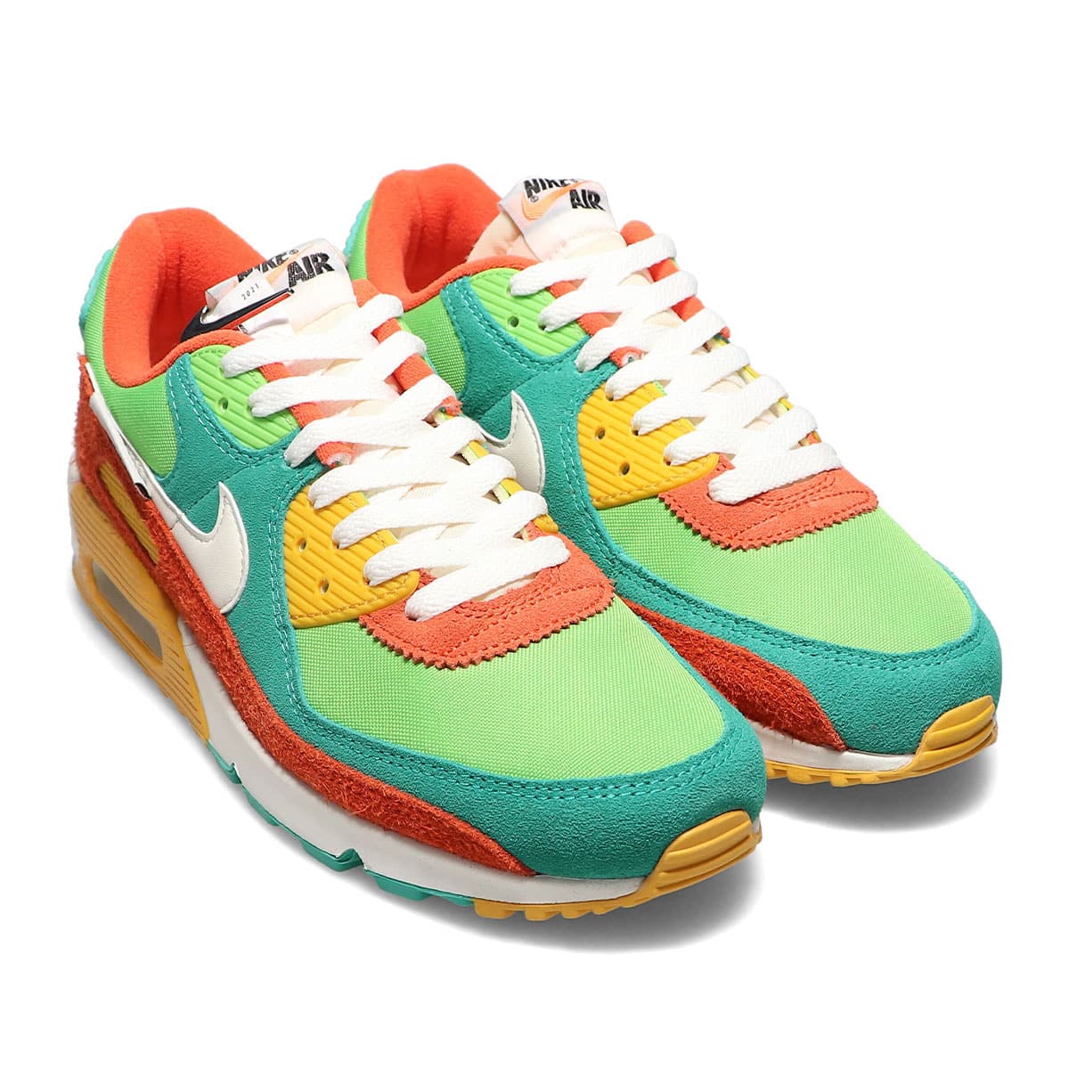 NIKE AIR MAX 90 SE ROMA GREEN SAIL ORANGE MEAN GREEN 21HO I