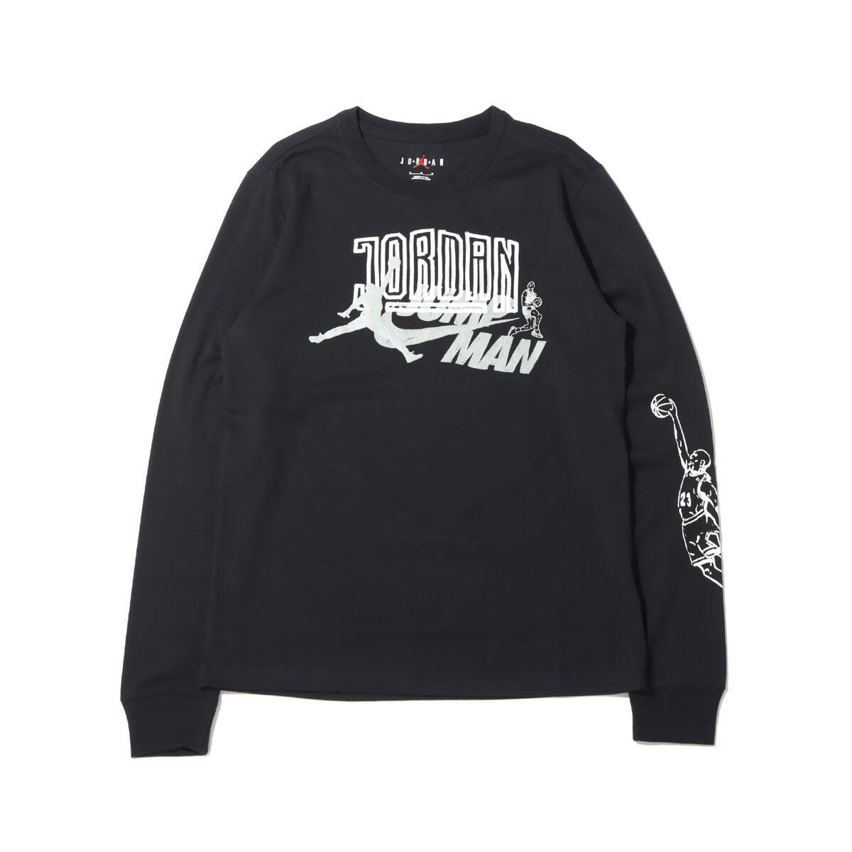 JORDAN BRAND AS M J BRAND LS CREW BLACK/WHITE 21HO-I