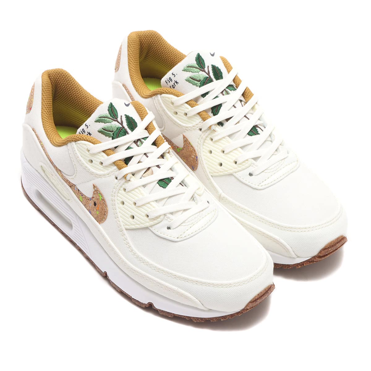 NIKE W AIR MAX 90 SE SAIL/WHEAT-WHITE-VOLT 21SU-I