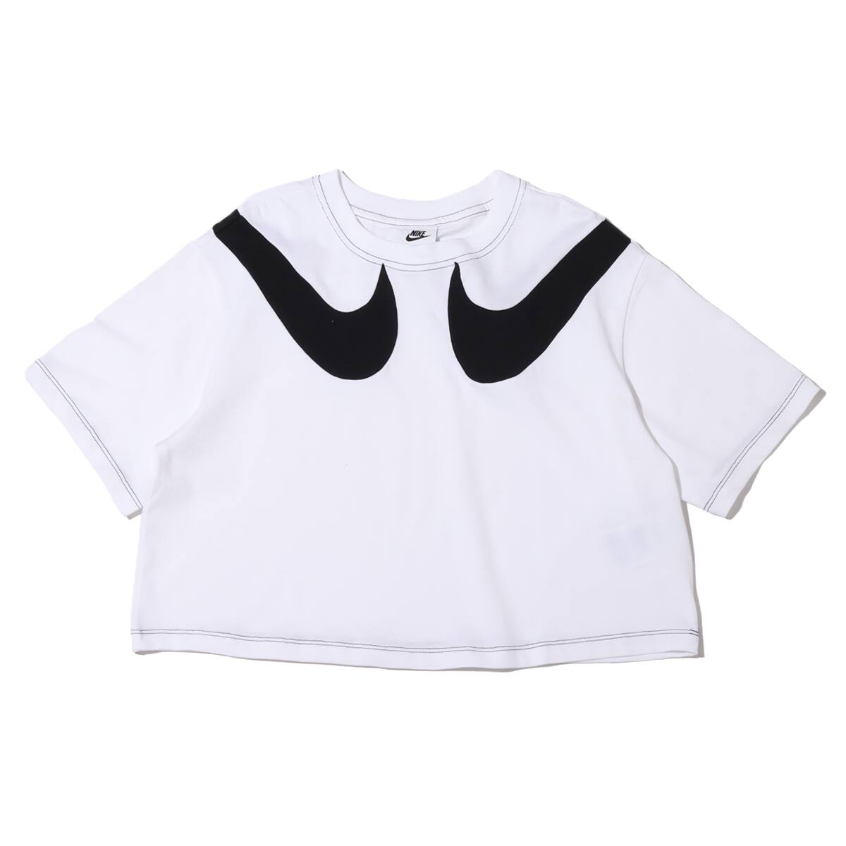 NIKE AS W NSW SWSH GX MOD CROP SS T WHITE/BLACK/BLACK 21FA-I_photo_large