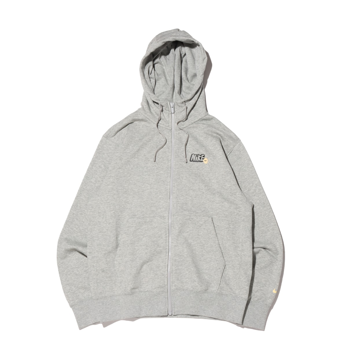 NIKE AS M NSW CLUB HOODIE FZ FT SM DK GREY HEATHER/LAPIS/BLACK 21SP-I_photo_large