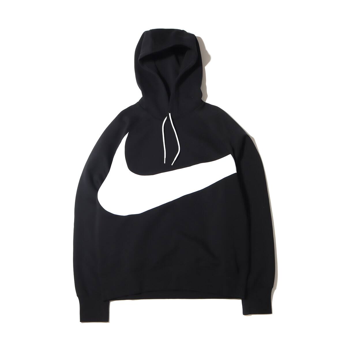 NIKE AS M NSW SWOOSH TCH FLC PO HD BLACK/WHITE/WHITE 21FA-I_photo_large