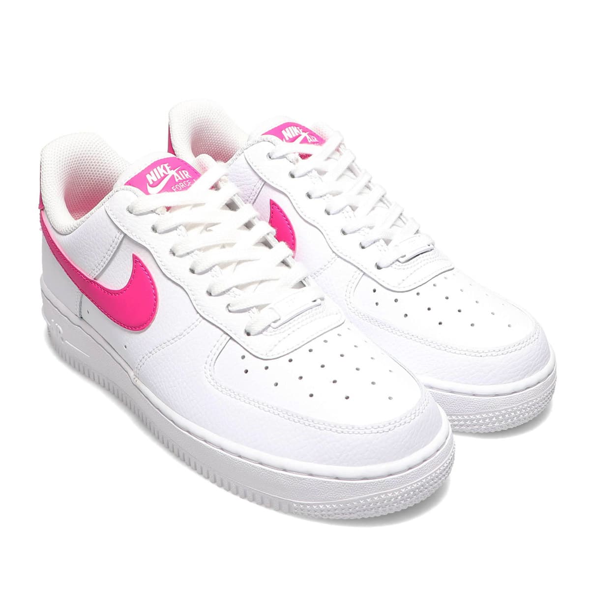 NIKE WMNS AIR FORCE 1 '07 WHITE/PINK PRIME-WHITE-WHITE 22SP-I