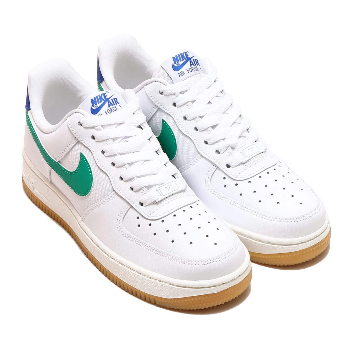 NIKE WMNS AIR FORCE 1 '07 WHITE/STADIUM GREEN-GAME ROYAL-SANDDRIFT 23SP-I