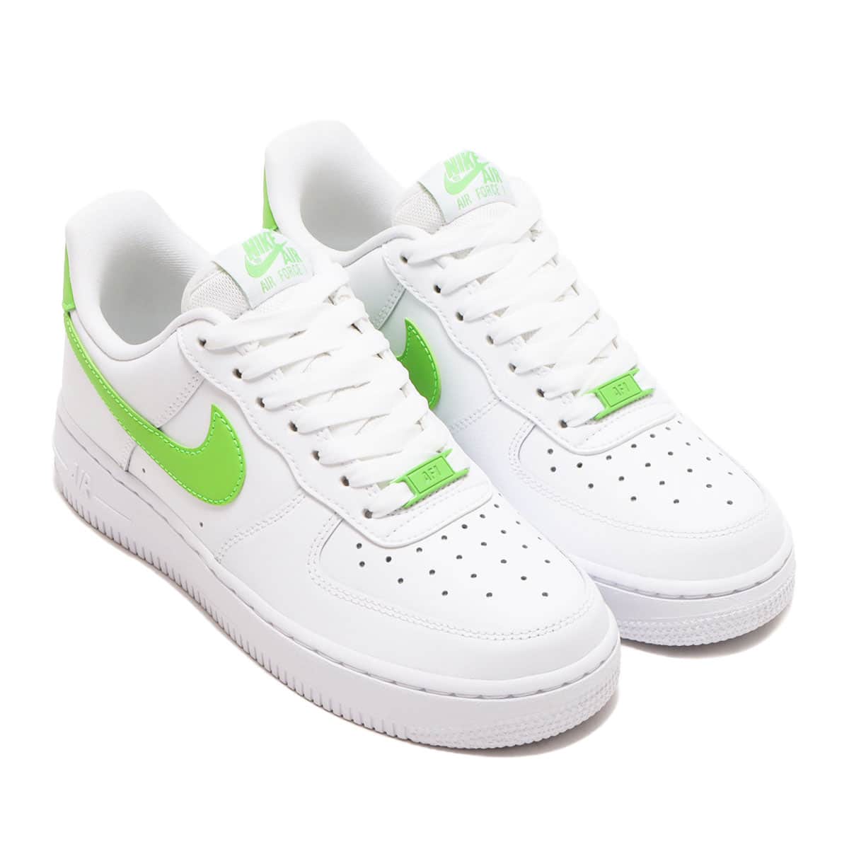 NIKE WMNS AIR FORCE 1 '07 WHITE/ACTION GREEN 23SU-I_photo_large