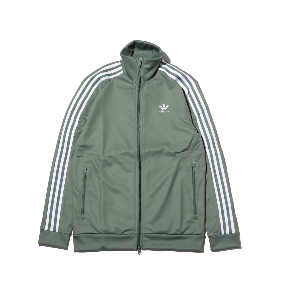 adidas beckenbauer track top green