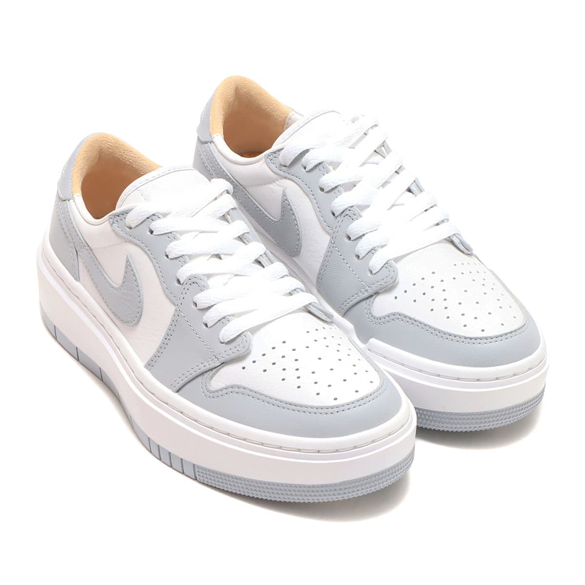 JORDAN BRAND WMNS AIR JORDAN 1 ELEVATE LOW WHITE/WOLF GREY-WHITE ...