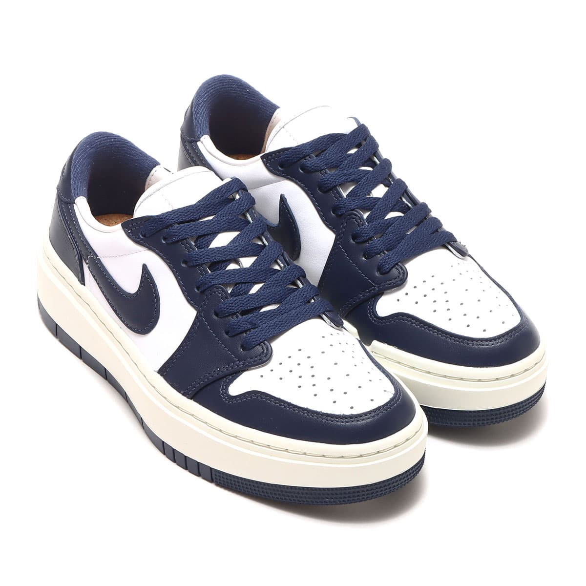 JORDAN BRAND WMNS AIR JORDAN 1 ELEVATE LOW WHITE/MIDNIGHT NAVY