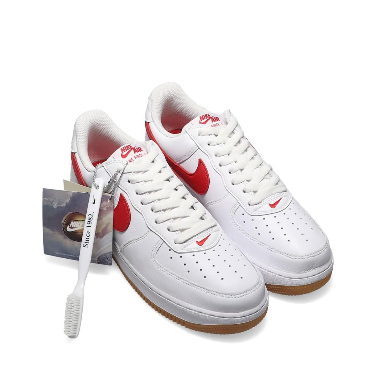 NIKE AIR FORCE 1 LOW RETRO WHITE/UNIVERSITY RED-GUM YELLOW