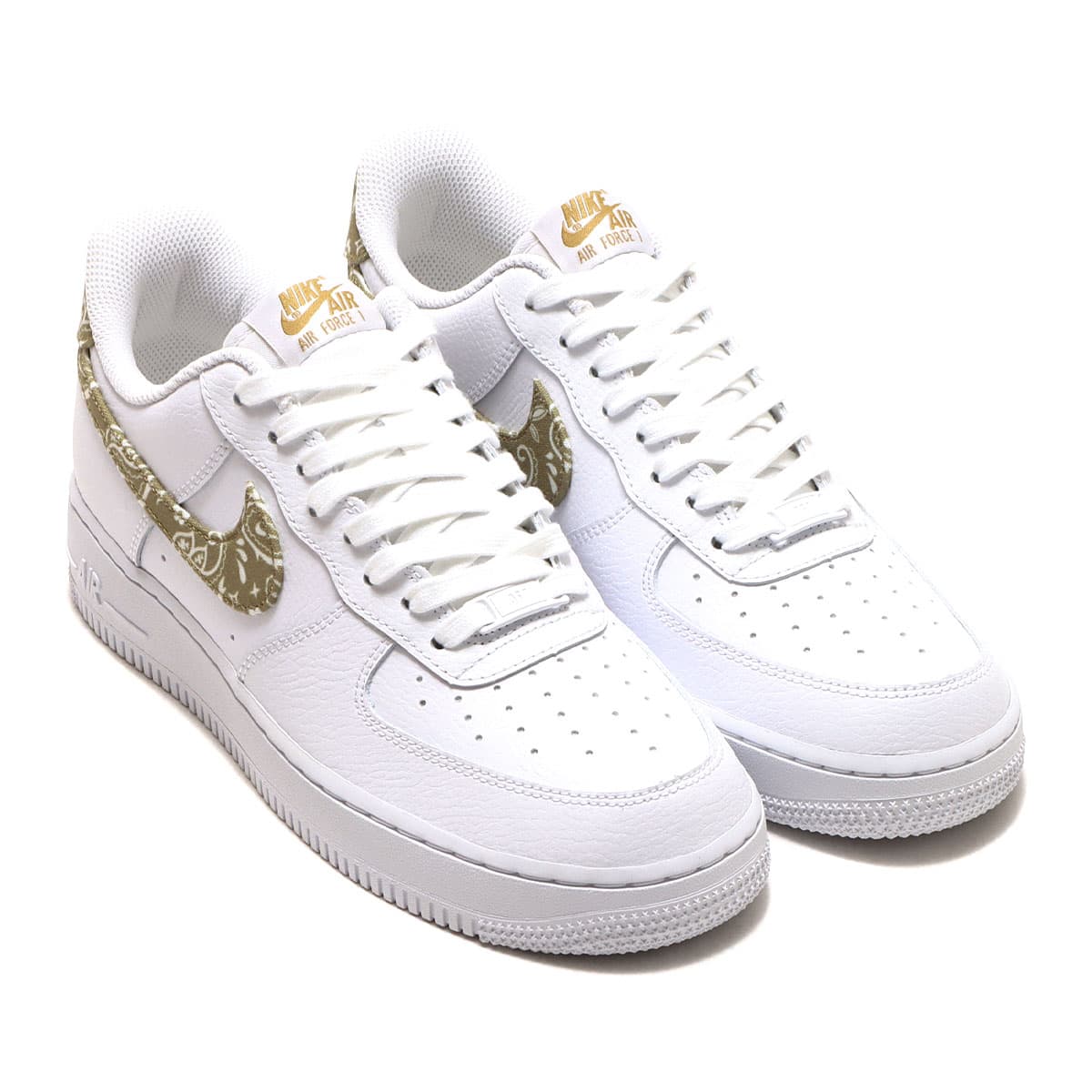 NIKE W AIR FORCE 1 '07 ESS WHITE/BARLEY-WHITE 22SU-I