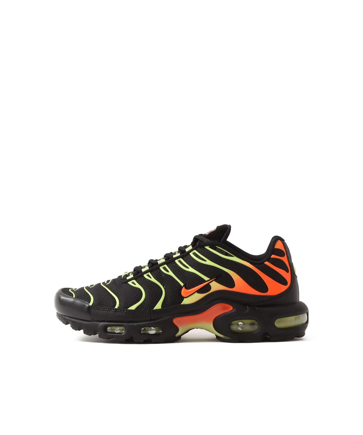 NIKE AIR MAX PLUS BLACK/HYPER CRIMSON-LIMELIGHTのメイン画像