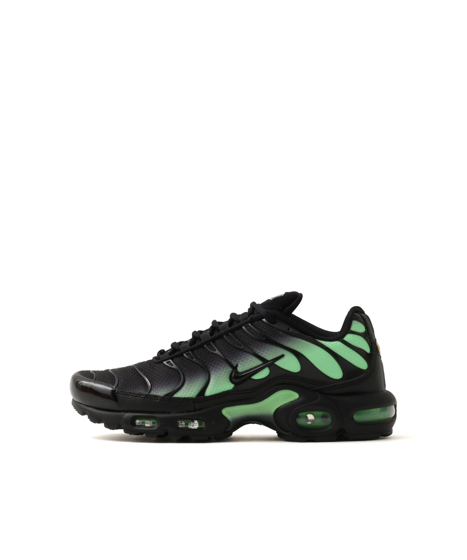 NIKE AIR MAX PLUS BLACK/BLACK-ILLUSION GREENのメイン画像