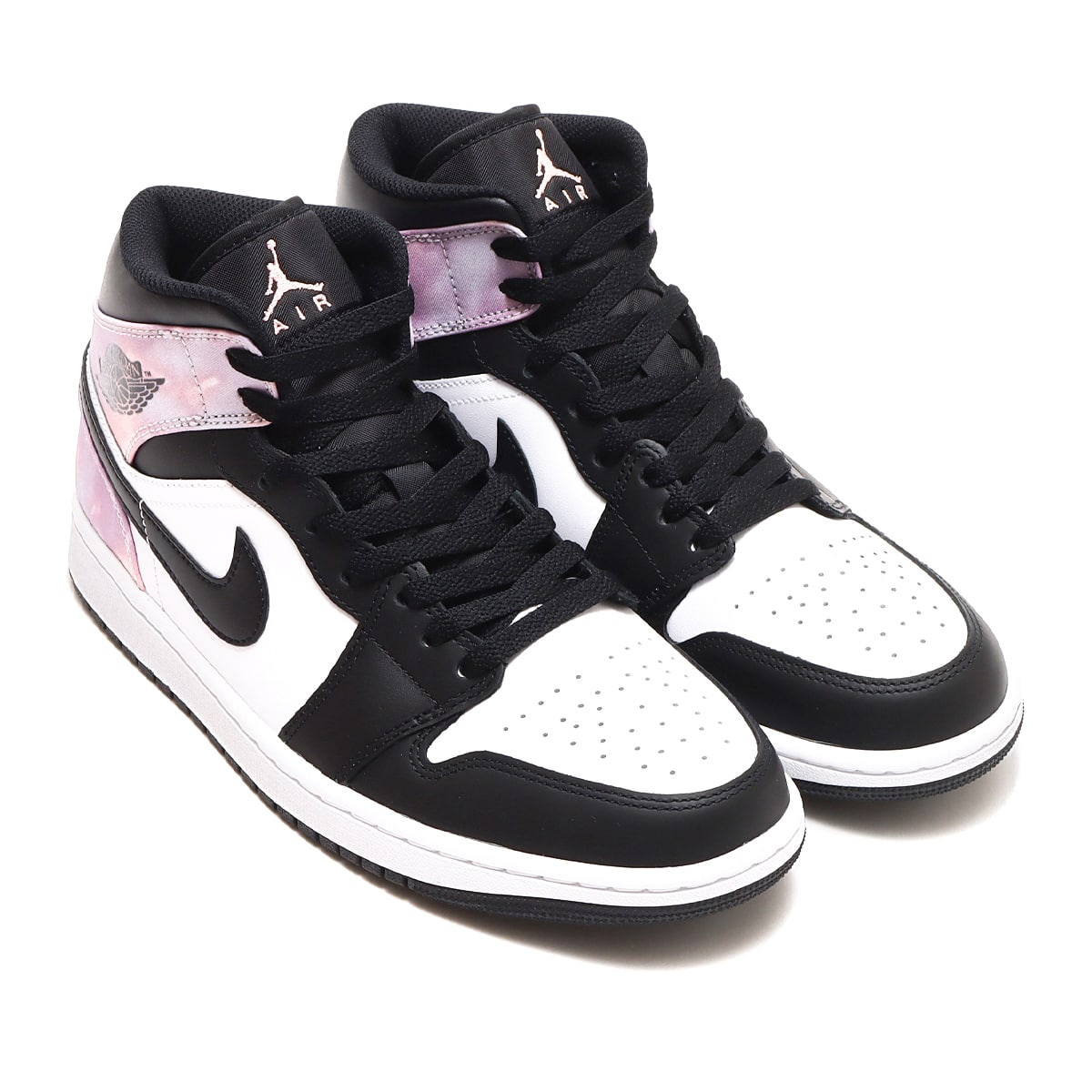 JORDAN BRAND AIR JORDAN 1 MID SE BLACK/BLEACHED CORAL-WHITE ...