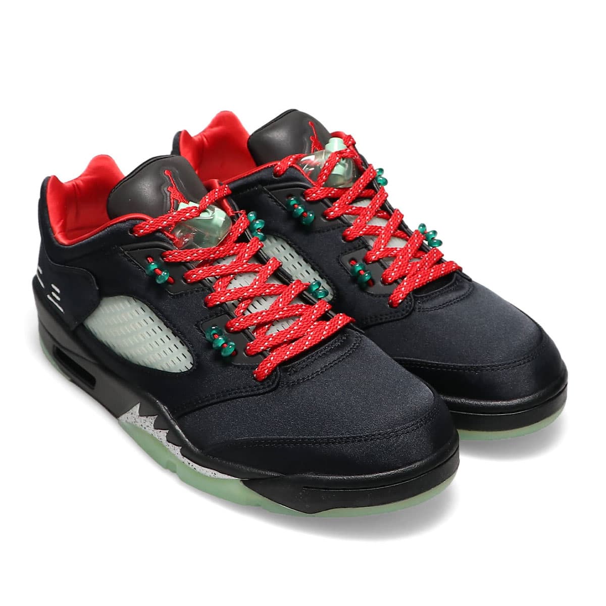 JORDAN BRAND AIR JORDAN 5 RETRO LOW SP BLACK/CLASSIC JADE-FIRE RED 22SU-S