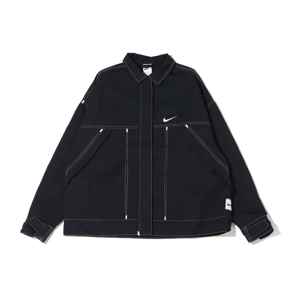 NIKE AS W NSW SWSH WVN JKT BLACK/BLACK/WHITE/WHITE 22SP-I