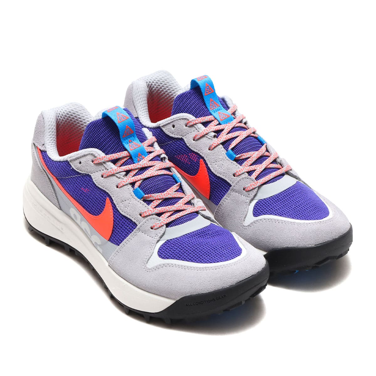 NIKE ACG LOWCATE WOLF GREY/BRIGHT CRIMSON-INDIGO BURST 22SU-I