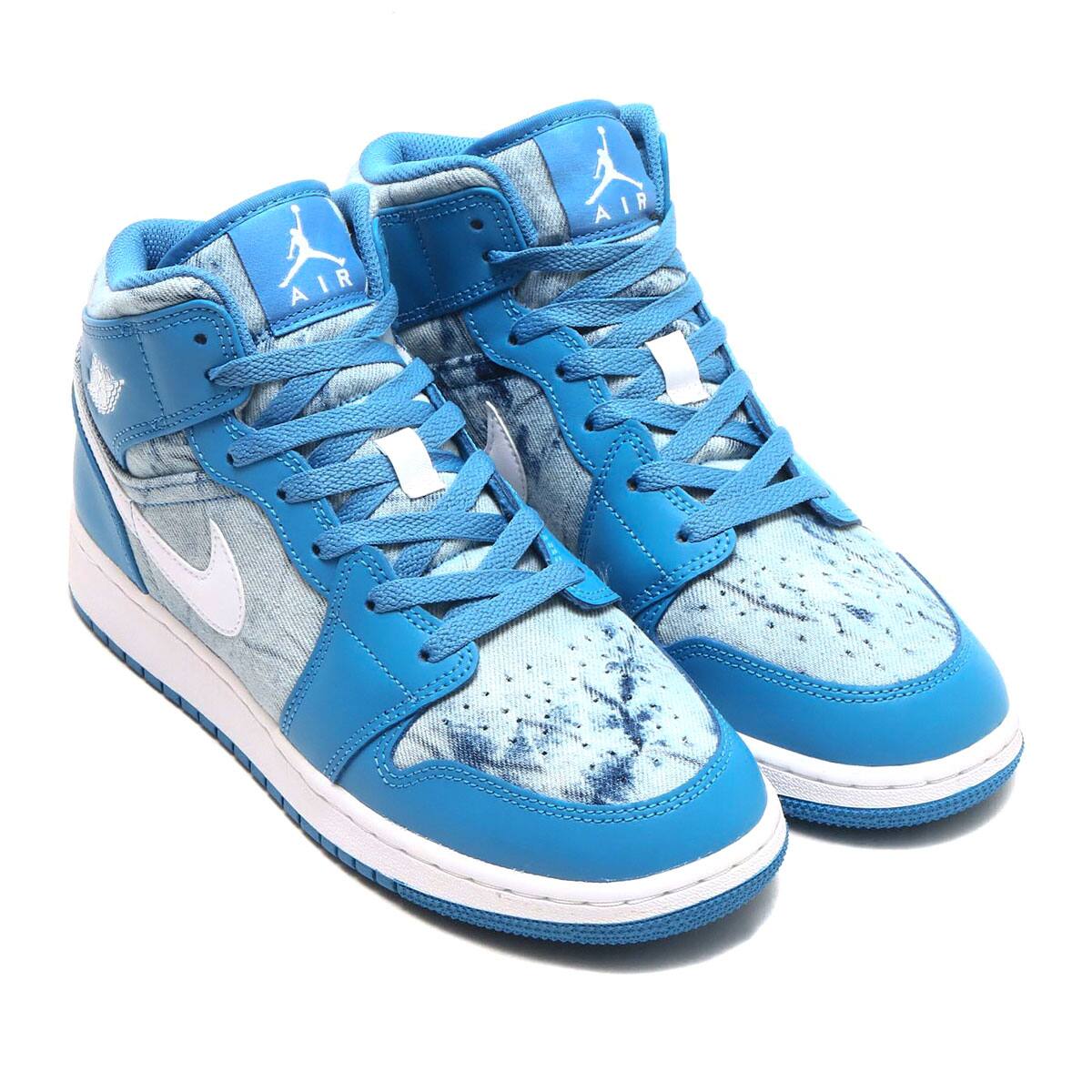 JORDAN BRAND AIR JORDAN 1 MID GS DUTCH BLUE/WHITE SU I