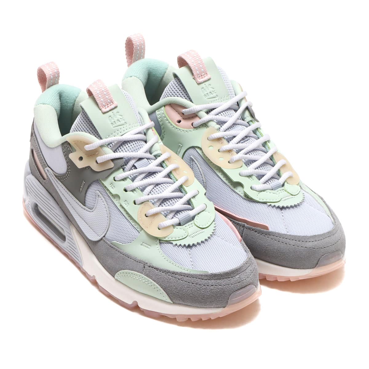 NIKE W AIR MAX 90 FUTURA SKY GREY/SKY GREY-PARTICLE GREY-SEAFOAM ...