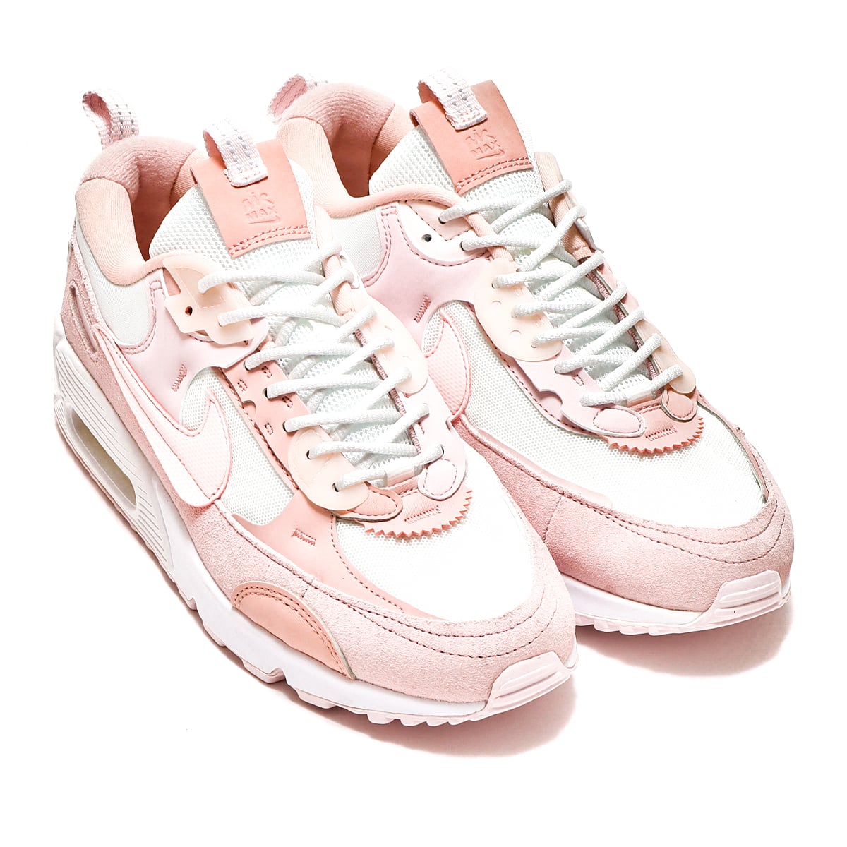 NIKE W AIR MAX 90 FUTURA SUMMIT WHITE/LIGHT SOFT PINK-BARELY ROSE