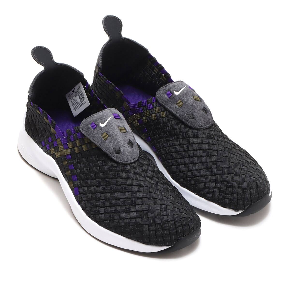 NIKE AIR WOVEN BLACK/WHITE-COURT PURPLE-MEDIUM OLIVE 21FA-I_photo_large