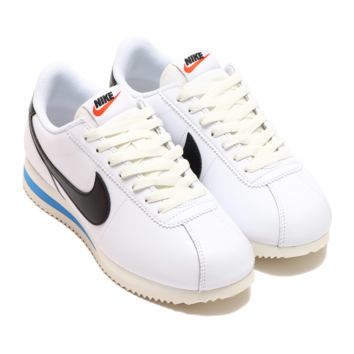 NIKE W CORTEZ WHITE/BLACK-LT PHOTO BLUE-SAIL 23FA-I