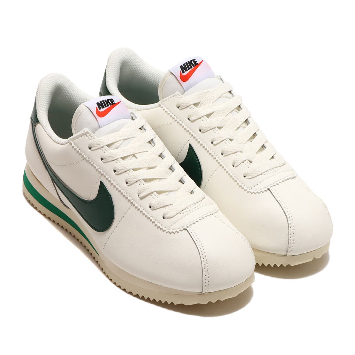 NIKE W CORTEZ SAIL/GORGE GREEN-MALACHITE-COCONUT MILK 23SU-I